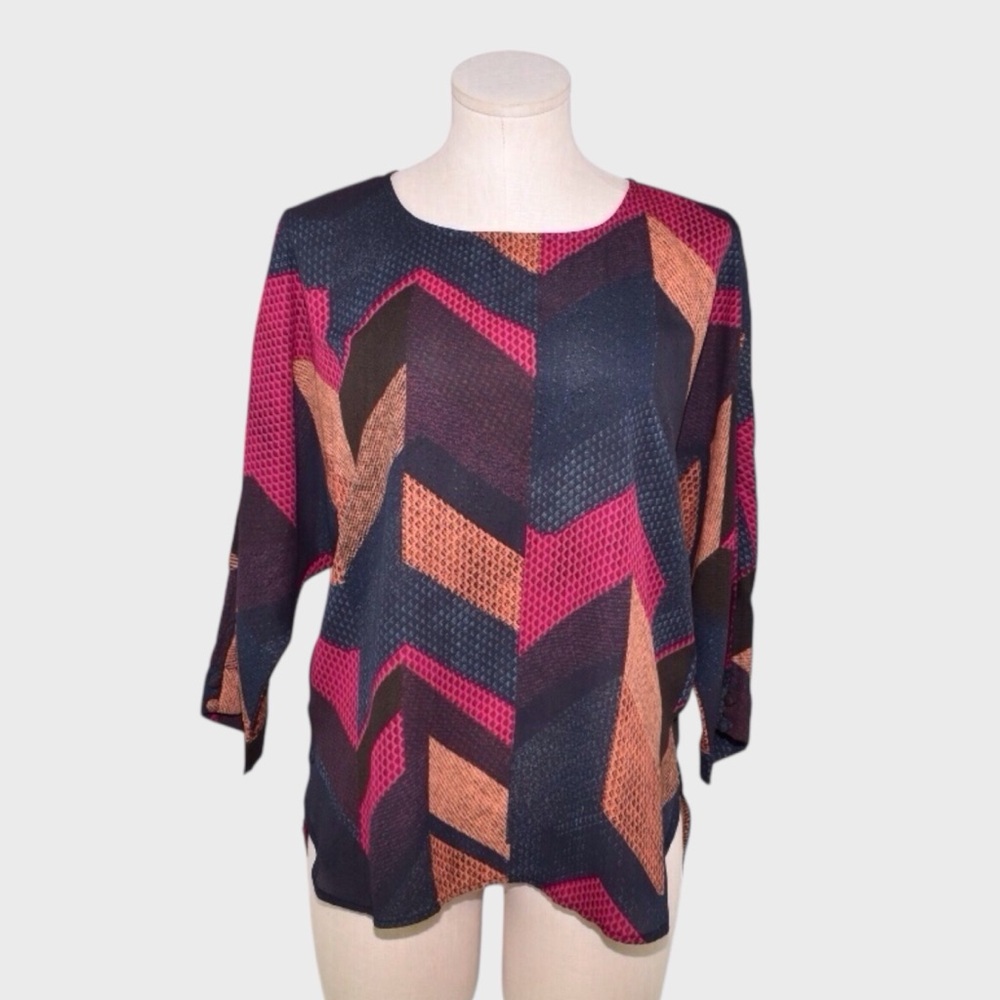 Allison Joy Chevron‎ Dolman Sleeve Blouse